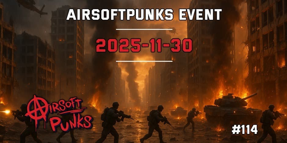 Pirkti bilietus AirsoftPunks Event #114 Vilnius, Airsoft Punks Lapkritis 30