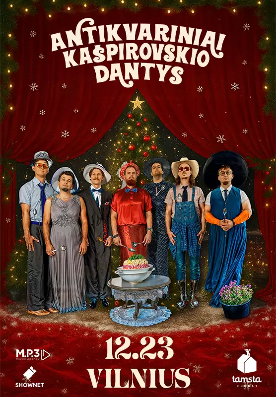 Buy tickets Antikvariniai Kašpirovskio dantys ☆ Kalėdinės išpažintys | Vilnius Vilnius, TAMSTA muzikos klubas December 23