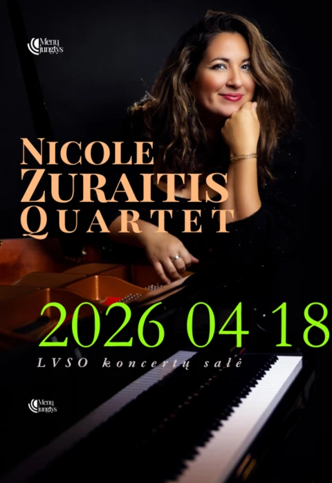 Pirkti bilietus NICOLE ZURAITIS QUARTET Vilnius, LVSO koncertų salė Balandis 18