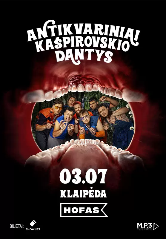 Pirkti bilietus Antikvariniai Kašpirovskio dantys | Klaipėda Klaipėda, Hofas Kovas 07