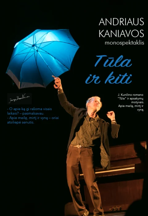 Купить билеты A. Kaniavos monospektaklis „Tūla ir kiti“ Vilnius, Vilniaus teatras „Lėlė“ Март 12