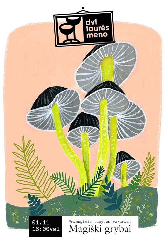 Buy tickets Tapybos vakaras: Magiški grybai Vilnius, Dvi taurės meno tapybos studija - dvaras January 11