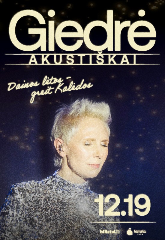 Pirkti bilietus GIEDRĖ | Dainos lėtos - greit Kalėdos Vilnius, TAMSTA muzikos klubas Gruodis 19