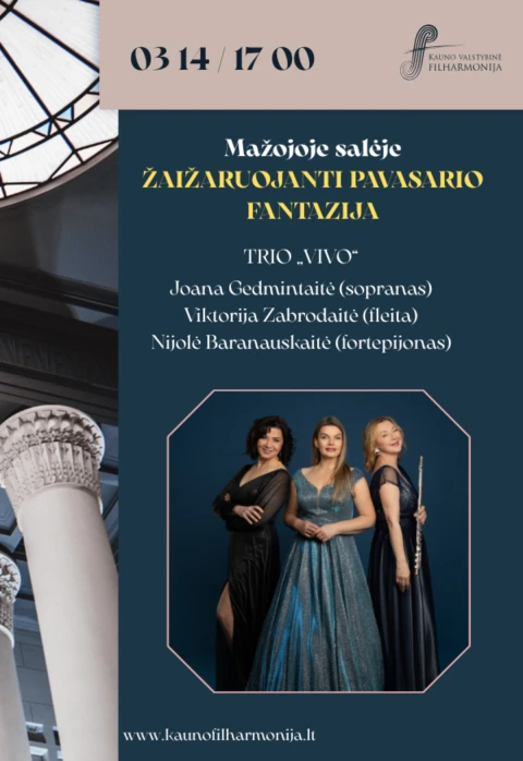 Pirkti bilietus ŽAIŽARUOJANTI PAVASARIO FANTAZIJA Kaunas, Kauno valstybinė filharmonija Kovas 14