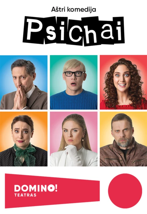 Pirkti bilietus DOMINO teatras | komedija PSICHAI Kaunas, Kauno kino centras „Romuva“ Sausis 03