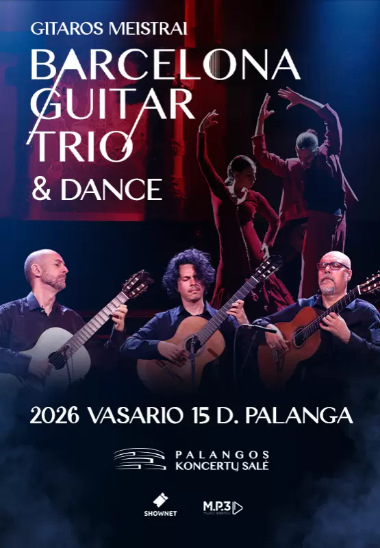 Купить билеты Barcelona Guitar Trio & Dance Palanga, Palangos koncertų salė Февраль 15