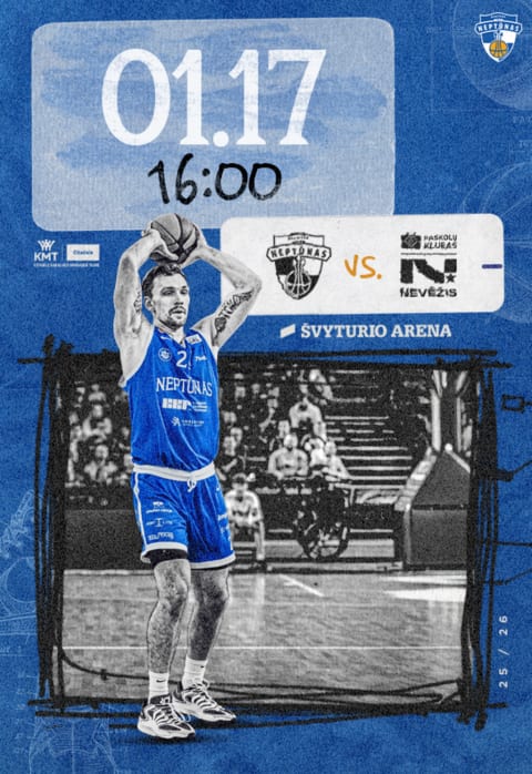 Pirkti bilietus Citadele-KMT: Klaipėdos „Neptūnas“ – Kėdainių „Nevėžis-Paskolų klubas” Klaipėda, Klaipėdos Švyturio arena Sausis 17