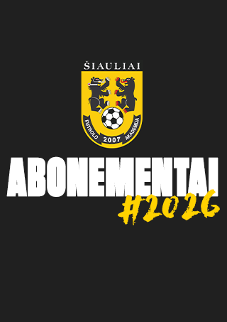 Pirkt biļetes FA Šiauliai sezono abonementas 2026 m. Šiauliai, Šiaulių m. centrinis stadionas / Gytarių stadionas Februāris 21 - Novembris 30