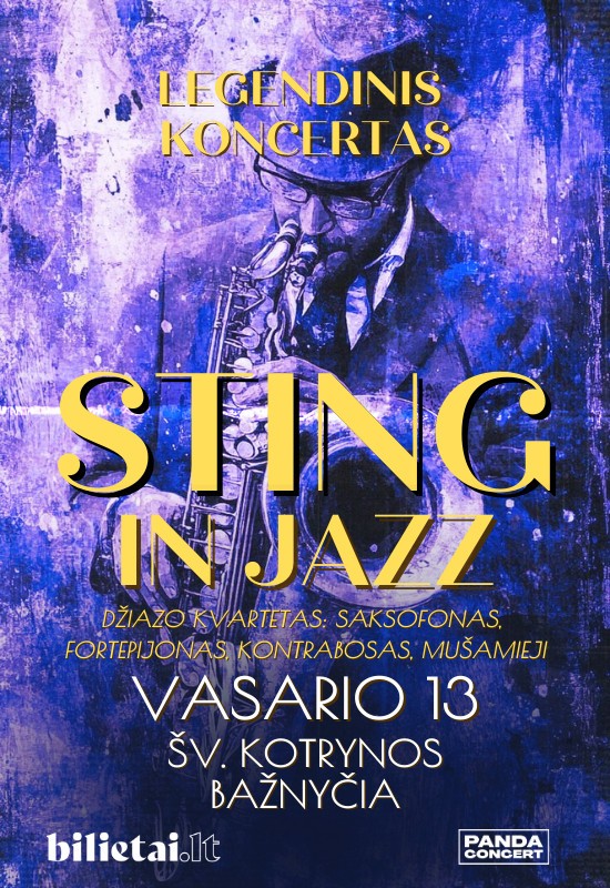 Buy tickets STING in Jazz | Legendinio Stingo dainos džiaze* Vilnius, Šv. Kotrynos bažnyčia February 13