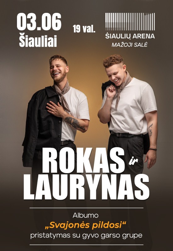 Buy tickets Rokas ir Laurynas | Albumo pristatymas 