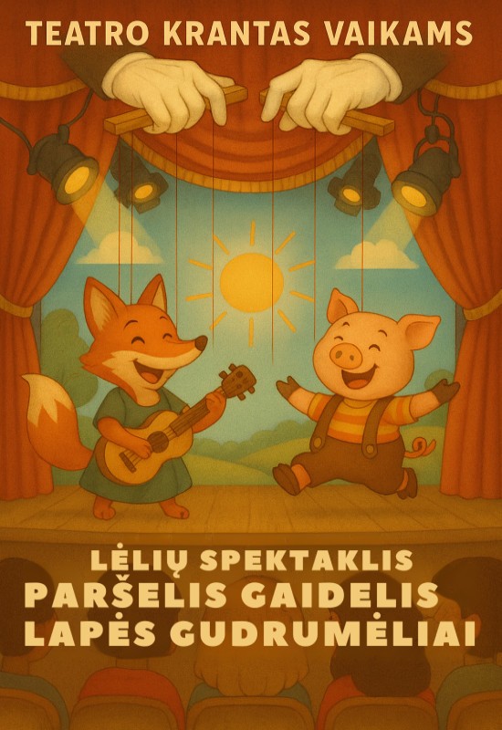 Купить билеты Paršelis Gaidelis Lapės gudrumėliai Vilnius, Teatro krantas Январь 03