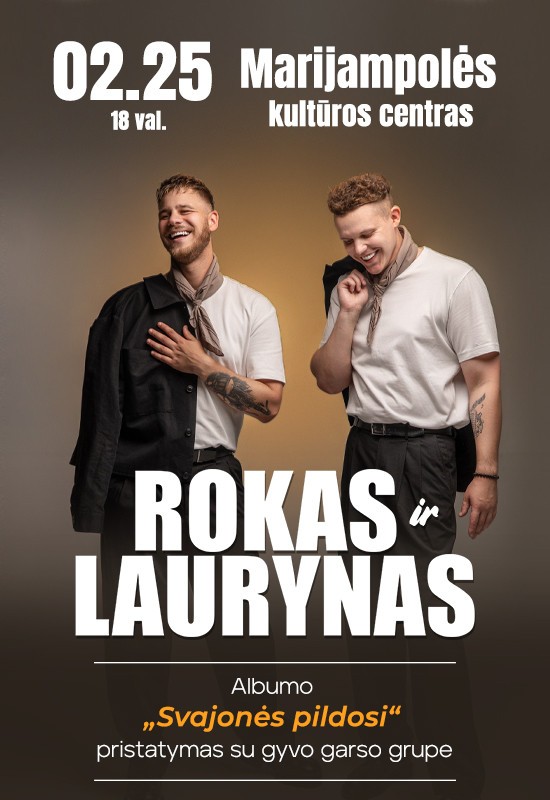 Buy tickets Rokas ir Laurynas | Albumo pristatymas 