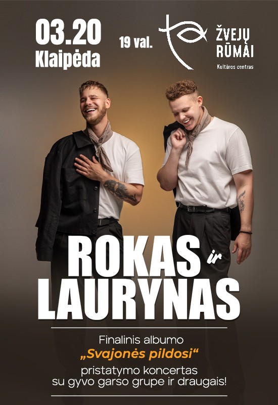 Купить билеты Rokas ir Laurynas | Albumo pristatymas 