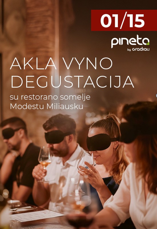 Купить билеты Akla vyno degustacija | Pineta Restoranas | Palanga Palanga, Restoranas PINETA | Sanatorija GRADIALI Январь 15