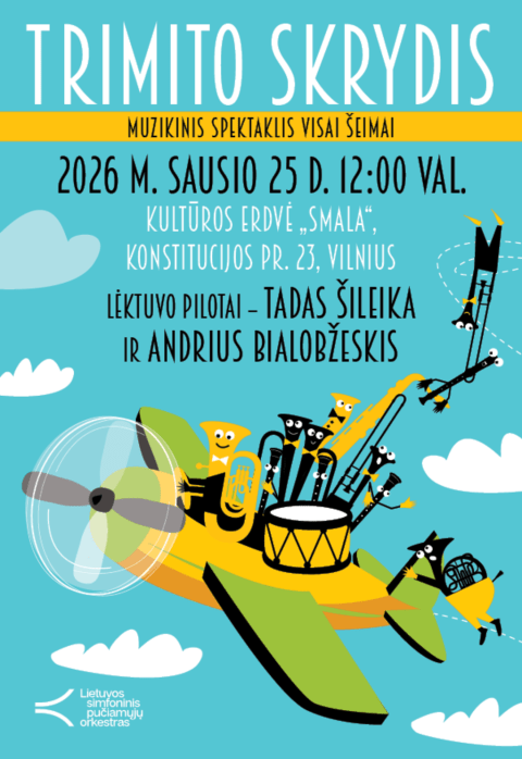 Buy tickets MUZIKINIS SPEKTAKLIS „TRIMITO SKRYDIS“ Vilnius, SMALA January 25