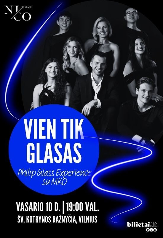 Купить билеты Vien tik Glasas. Philip Glass Experience su NIKO Vilnius, Šv. Kotrynos bažnyčia Февраль 10