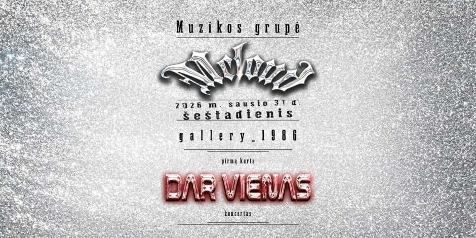 Pirkt biļetes MCLOUD_DAR VIENAS Vilnius, Gallery 1986 Janvāris 31