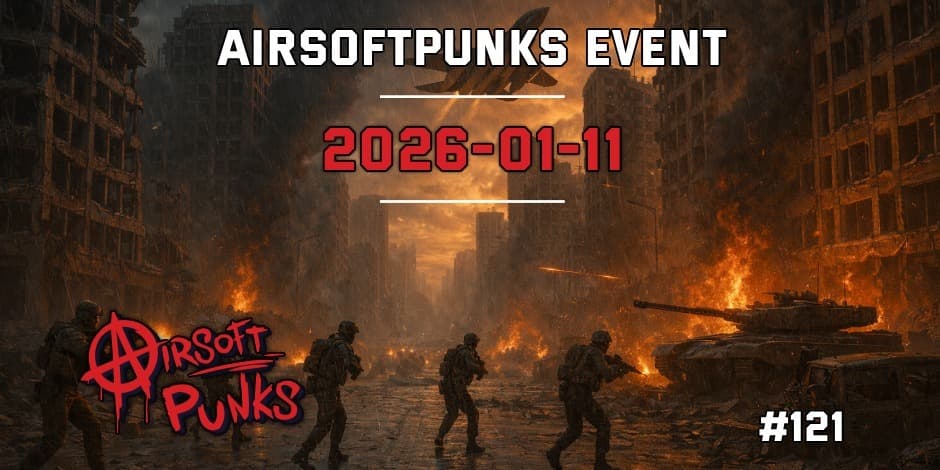 Pirkt biļetes AirsoftPunks Event #121 Vilnius, Airsoft Punks Janvāris 11