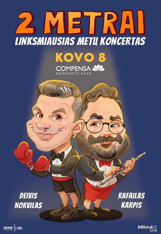 Pirkti bilietus 2 METRAI: Deivis Norvilas ir Rafailas Karpis | Vilnius Vilnius, COMPENSA koncertų salė Kovas 08