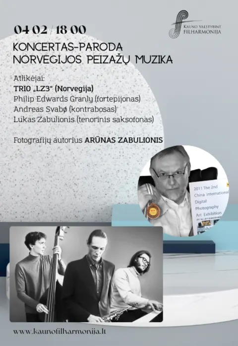 Pirkti bilietus Koncertas-paroda NORVEGIJOS PEIZAŽŲ MUZIKA Kaunas, Kauno valstybinė filharmonija Balandis 02