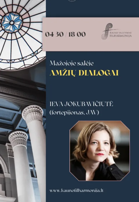 Купить билеты AMŽIŲ DIALOGAI Kaunas, Kauno valstybinė filharmonija Апрель 30
