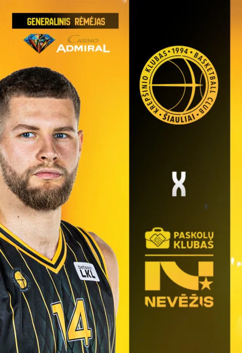 Pirkt biļetes LKL: „Šiauliai“ – „Nevėžis-Paskolų klubas“ Šiauliai, Šiaulių arena Maijs 03