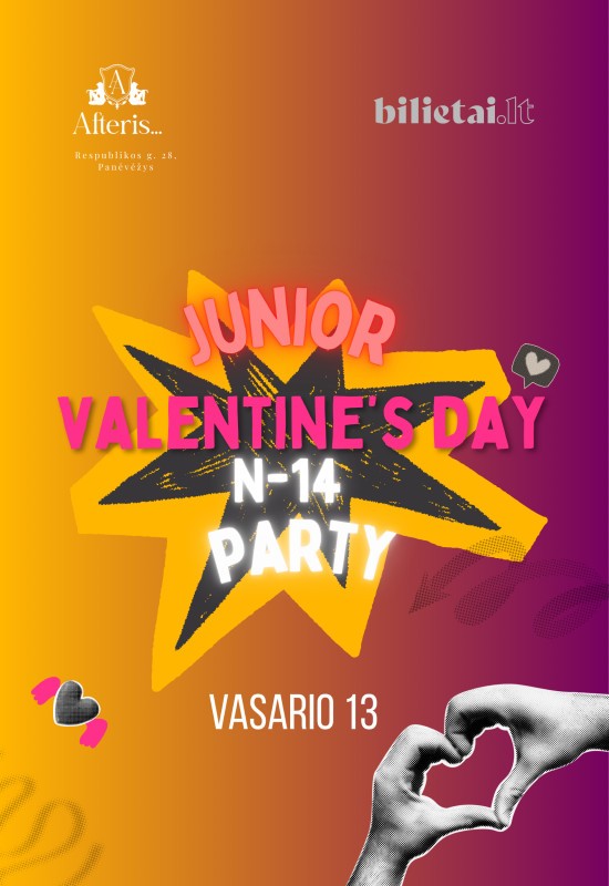 Buy tickets Junior Valentines day Party   / PANEVĖŽYS / 02-13 Panevėžys, Naktinis klubas ir renginių erdvė AFTERIS February 13